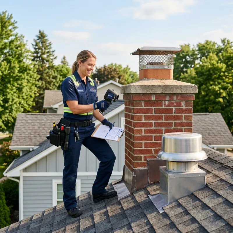 Technician inspecting a Cremorne roof cavity and ductwork for a dead bird